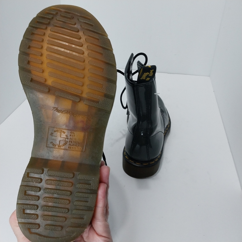 Dr Martens Patent Leather 11821 Combat‎ Boots, Size 7|EUR|38 - Picture 12 of 14